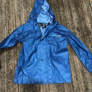 Blue Waterproof Hooded Jacket
